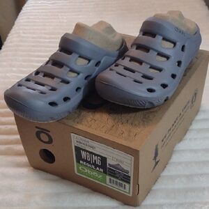 New Oboz Slides Whataka Coast Women 8/Men 6 Grey (Mineral) Comfort